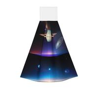 Toalla de mano colgante de forro polar coral, toalla de mano colgante para baño y cocina para niños y adultos, toalla de cocina súper absorbente Cosmic Saturn