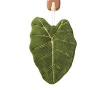 Toalla de mano de baño, toallas de mano absorbentes con gancho en forma de hoja, paños de forro polar coral para el hogar, habitación, cena, casa de campo o cocina