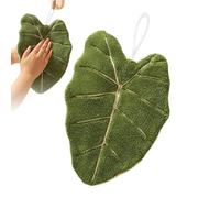 Toalla de mano de baño, toallas de mano absorbentes con gancho | Toallas de forro polar coral en forma de hoja para baño, hogar, cocina, comedor