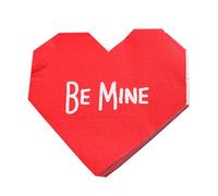 Toalla de mano para cenas Love Hearts, papel de seda para San Valentín, 20 pañuelos robustos, toalla de papel de seda de 2 capas con forma de corazón, toalla para invitados, suministrado