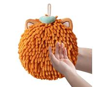 Toalla de mano, toalla de 2 bolas para cocina, toalla de mano absorbente de cocina, bonita toalla de mano de bola de dibujos animados, seca tu mano al instante, lindas toallas de baño para niños para