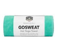 Toalla de manos de microfibra Hot Yoga Shandali GoSweat en gamuza verde azulado premium s per absorbente para gimnasio Bikram Pilates y deportes