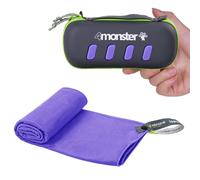 Toalla de microfibra 4Monster, toalla de viaje, toalla de camping, tama o peque o, 15.7 x 31.5 pies, secado r pido, suave, ligera, adecuada para