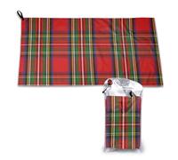 Toalla de microfibra a cuadros escoceses del clan Stewart, de secado rápido, para adultos, 40,6 x 160,4 cm