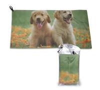 Toalla de microfibra de secado rápido para cachorros de Labrador Retriever amarillo, para adultos, 40,6 x 89,4 cm