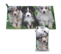 Toalla de microfibra de secado rápido para pastor australiano, 40,6 x 44,8 cm, para adultos