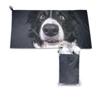 Toalla de microfibra de secado rápido para perros y border collie, a granel, para adultos, 40,6 x 44,5 cm