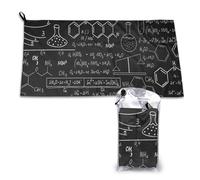 Toalla de microfibra de secado rápido "Química Orgánica" para adultos (40,6 x 228,4 cm)