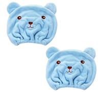 Toalla de pelo de forro polar de alta calidad, absorción rápida de agua, reutilizable, para el hogar, gimnasio, viajes, absorción de agua, toalla de pelo seco de oso de dibujos animados