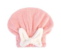 Toalla De Pelo Mojado De Mujeres 27x26cm Absorbente Suave Turbante Para El