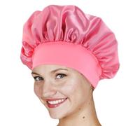 Toalla de pelo para dormir, toalla de satén para dormir, toalla de pelo de satén para mujer, toalla de satén antiencrespamiento, envoltura protectora para la mayoría de tipos de cabello