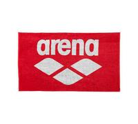 Unbekannt Arena - Toalla de algodón para Adultos (150 x 90 cm), Color Rojo y Blanco