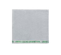 UNITED COLORS OF BENETTON. Toalla de Playa 90x160cm 380gsm 100% algodón Velour Gris con Logo Neutral be