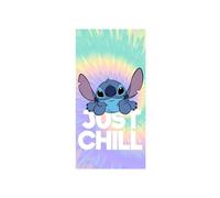 Toalla de playa - AYMAX - LILO & STITCH - Simplemente Relájate - 70x140 cm - Multicolor - Poliéster
