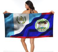 Toalla De Playa Bandera De Guatemala Bandera De Belice Toallas De Sauna Absorbente Toalla De Viaje Fácil Cuidado Toallas Baño para Natación Piscina Camping 80X130CM
