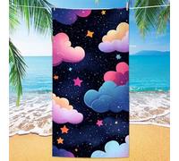 Toalla de Playa de Microfibra 120x60cm, Anti-Arena y de Secado Rápido, Toalla de Piscina Ligera y Compacta para Viajes, Ideal para Gimnasio Yoga y Camping (Formas geométricas Dibujos animados) D#999