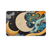 Toalla de playa de terciopelo de piel de melocotón de secado rápido, 1 unidad, diseño de símbolo natural de luna y nebulasupernatural, 1 unidad, para adultos, toalla súper absorbente