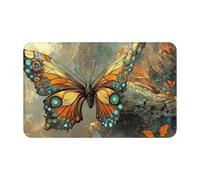 Toalla de playa de terciopelo de piel de melocotón de secado rápido con símbolo sobrenatural de aumento con detalles de mariposa de diamante, 1 unidad, de gran tamaño, 55 x 27.5 pulgadas, para adultos