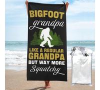Toalla De Playa El Bigfoot Es como Un Normal, Pero Mucho Más Parecido A Un Sasquatch. Toallas Baño Premium Toalla De Viaje Secado Rápido Toallas De Sauna para Piscina 70X140Cm