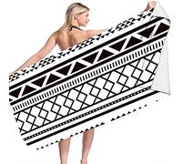 Toalla de Playa Grande Microfibra Absorbente de Secado Rápido XL XXL Toalla Deportiva Manta Fina Mandala Indio Toalla de Baño Temática Bohemia Niños Mujeres Hombres (Color 7,150x180 cm)