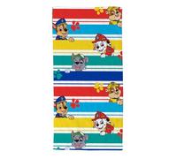 Toalla de playa infantil 70 x 140 cm - Toalla de baño suave y absorbente 280 GSM - Ideal para piscina, mar y vacaciones - Licencias Gabby, Sonic, Pat patrulla, Barbie (blanco, Team Pat patrulla)