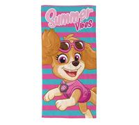Toalla de playa infantil 70 x 140 cm - Toalla de baño suave y absorbente 280 GSM - Ideal para piscina, mar y vacaciones - Licencias Gabby, Sonic, Pat patrulla, Barbie (Rosa, Stella Pat patrulla)