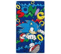 Toalla de Playa Infantil Microfibra para Sonic Fan - 70x140 cm - Secado Rápido, Ligera y Compacta - Toalla Piscina y Baño para Niño