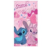 Toalla de Playa Infantil Microfibra para Stitch Fan Rosa - 70x140 cm - Secado Rápido, Ligera y Compacta - Toalla Piscina y Baño para Niña