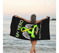 Toalla De Playa Mi Héroe Ahora Es Mi Ángel. Concientización sobre La Salud Mental. Toallas De Sauna Rápido Toallas Baño Premium Toalla De Viaje para Camping Piscina Natación 80X130CM