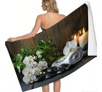 Toalla de Playa Microfibra Vela con Vetas de Madera de orquídea 160 x 80 cm Guijarro Secado rápido sin Arena Ligera Absorbente Playa Gimnasio Viajes Sauna