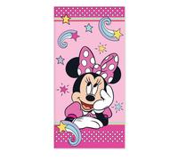 Toalla de Playa para niña, 70 x 140 cm, Toalla de Playa o Piscina con Dibujos de Minnie Mouse, 100% algodón, y práctica