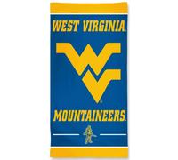 Toalla de playa reactiva con fibra de los West Virginia Mountaineers de la NCAA, de 30 x 60 pulgadas
