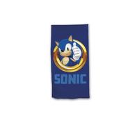 Toalla de Playa - SONIC - 100% Microfibra - 70x140cm - Color Azul