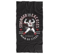 Toalla de playa Superman Papá más fuerte que tus excusas kanr858