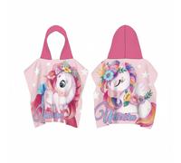 Toalla de Poncho para Playa, 100% de Microfibra Toalla Infantil con Capucha de Unicornio