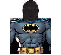 Toalla de Poncho para Playa y Piscina Infantil de Licencia Oficial (Batman)