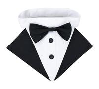 Toalla de saliva para mascotas con traje occidental, elegante collar para mascotas, bonitos perros, gatos, collares coloridos para perros pequeños y gatos
