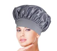 Toalla de satén para el cabello, turbante de secado rápido, cubierta de control de encrespamiento, capa protectora, tela que absorbe la humedad para dormir, textura rizada, volumen grueso