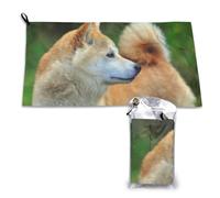 Toalla de secado rápido Akita Inu Bokeh para perros, toallas de microfibra a granel para adultos, 40,6 x 48,2 cm