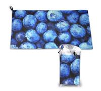 Toalla de secado rápido Blueberry, toallas de microfibra a granel para adultos, 40,6 x 44,5 cm
