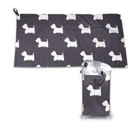 Toalla de secado rápido de West Highland Terrier, toallas de microfibra a granel para adultos, 40 x 66 cm