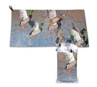 Toalla de secado rápido "Patos Cazando", toallas de microfibra a granel para adultos, 40,6 x 50,8 cm