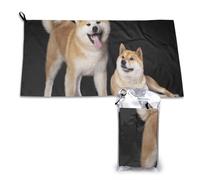 Toalla de secado rápido Shiba Inu Akita Inu, toallas de microfibra a granel para adultos, 40,6 x 135,5 cm