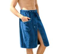 Toalla de secado rápido, toalla de baño suave, cómoda toalla portátil con práctico bolsillo de almacenamiento, bata de ducha para baños, playa, piscina, sauna, viajes, 62 x 32.3 pulgadas