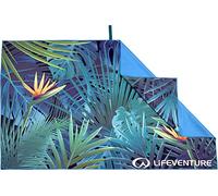 Toalla de secado rápido LifeVenture Toalla de playa Printed SoftFibre Trek Towel Color: azul/verde