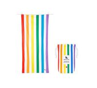 Dock & Bay Toalla de Playa - Secado Rápido, Sin Arena - Compacto, Ligero - Materiales 100% Reciclados - Incluye Funda - Summer - Rainbow Skies, Extra Large (200x90cm, 78x35)