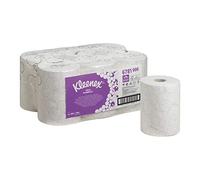 Toalla enrollable Kimberly-Clark KLEENEX, funda con clip, 2 capas, ultra, blanco, 100 m de longitud, paquete de 6