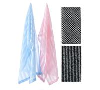 Toalla Exfoliante de Ducha - 4 Piezas Toalla Larga De Doble Cara - Exfoliante Para La Espalda En La Ducha | Para El Cuidado Personal El Baño La Espalda El Spa Y Los Viajes