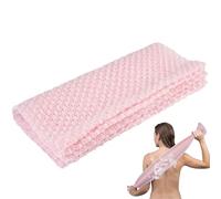 Toalla Exfoliante de Ducha, Paño Exfoliante Japonesa para La Espalda, Toalla Antibacteriano para La Espalda, Limpiador Corporal, para Una Limpieza Profunda Del Cuerpo y Masaje de La Piel (Rosa)