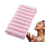 Toalla exfoliante para el cuerpo, exfoliante corporal, toalla exfoliante para una buena flexibilidad para hombres y mujeres, manopla con asas para ducha, Navidad y Pologmase